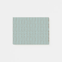 Bleke blauwe geometrische herhaling post-it® notes