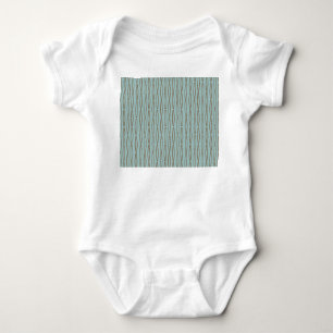 Bleke blauwe geometrische herhaling romper