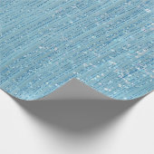 Bleke Blauwe Kristalgordijnen Cadeaupapier (Hoek)