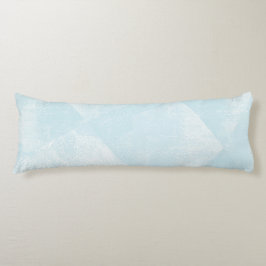 Bleke blauwe minimale geometrische inkttextuur lichaamskussen