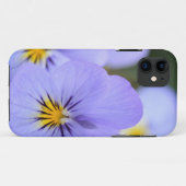 Bleke blauwe pansies Case-Mate iPhone case (Achterkant (horizontaal))