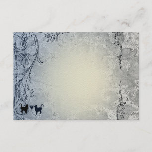 Bleke Blauwe  Shabby Garden Cat flat bedankt