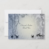 Bleke Blauwe  Shabby Garden Cat flat bedankt (Achterkant)