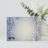 Bleke Blauwe  Shabby Garden Cat flat bedankt (Staand voorkant)