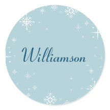 Bleke Blauwe Sneeuwvlok | Envelopverzegeling Stick