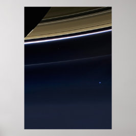 Bleke blauwe stip — Cassini Poster