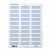 Bleke blauwe strepen. etiket (Full Sheet)