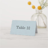 Bleke blauwe tekst Witte poolpunten Plaatskaartje (Voorkant)