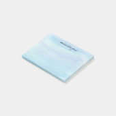 Bleke Blauwe Waterverf Gepersonaliseerd Post-it® Notes (Schuin)