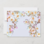 Bleke blauwe wilde bloem Fotoviering leven Kaart (Achterkant)