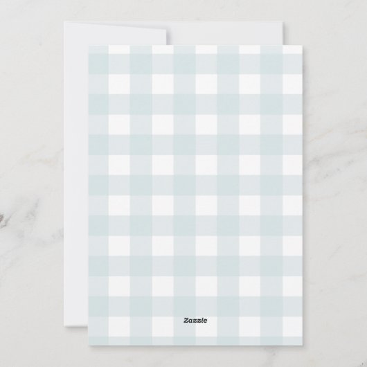 Bleke Blauwe Winterfeest kerstfeest Feestdagenkaart (Achterkant)