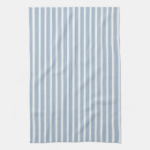 Bleke Blauwe Witte Strepen Theedoek (Verticaal)