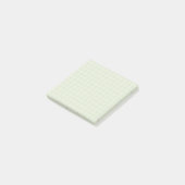 Bleke Blauwgroen geruit patroon Soft Grid ontwerp Post-it® Notes (Schuin)