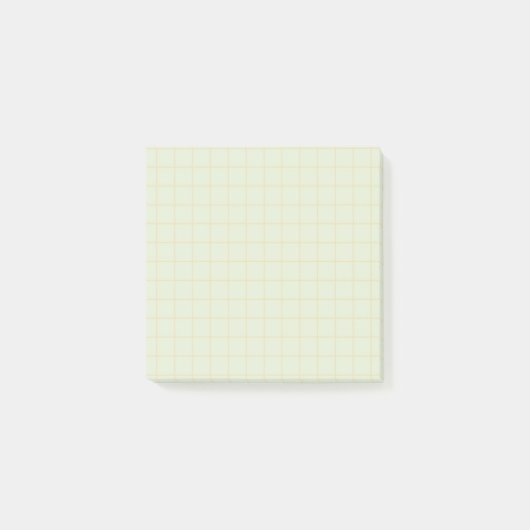 Bleke Blauwgroen geruit patroon Soft Grid ontwerp Post-it® Notes (Voorkant)