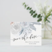 bleke bloemen | behalve de datum aankondigingskaart (Staand voorkant)