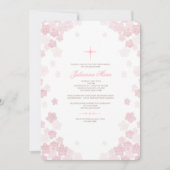 Bleke Bloemen Religieuze Uitnodiging (Voorkant)