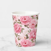 Bleke bloesem roze bloesem papieren bekers (Links)
