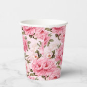 Bleke bloesem roze bloesem papieren bekers (Rechts)