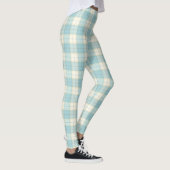 Bleke Blue Plaid Tartan Leggings (Rechts)