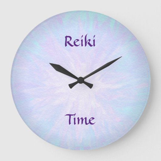 Bleke Blue Reiki Time Grote Klok (Voorkant)