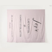 Bleke blush-liefde ooit na achtergrond wandkleed (Voorkant (horizontaal))