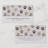 Bleke Blush Pink Puppy Dog Drukt afdrukken | Dog G Visitekaartje (Voorkant / Achterkant)