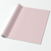 Bleke Blush Roze Effen Cadeaupapier (Uitgerold)