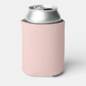 Bleke Blush Roze Effen Kleur Blikjeskoeler (Blikje Achterkant)