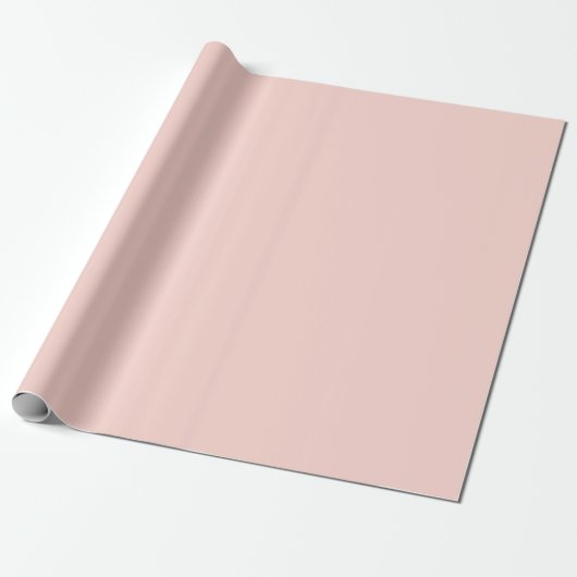 Bleke Blush Roze Effen Kleur Cadeaupapier (Uitgerold)