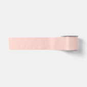 Bleke Blush Roze Effen Kleur Satijnen Lint (Voorkant)