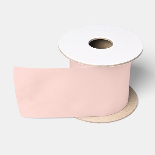 Bleke Blush Roze Effen Kleur Satijnen Lint (Spoel)