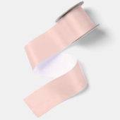 Bleke Blush Roze Effen Kleur Satijnen Lint (Achterkant)