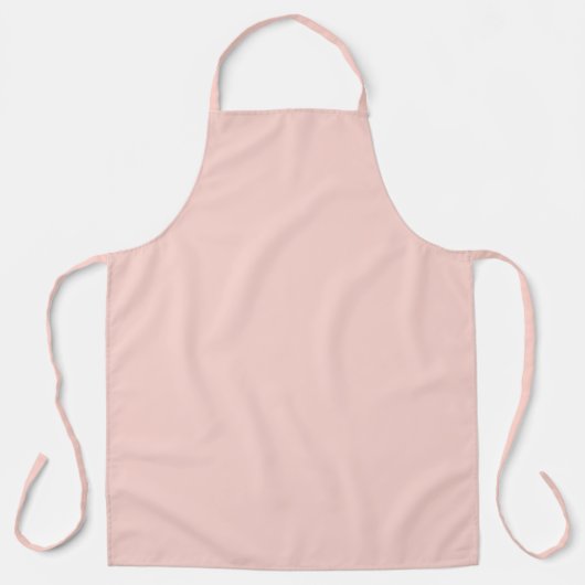 Bleke Blush Roze Effen Kleur Schort (Voorkant)