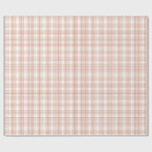 Bleke Blush Roze en Bruine Geometrische Ruit Cadeaupapier (Vlak)