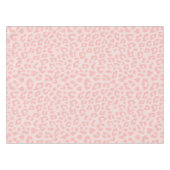 Bleke Blush roze luipaard afdrukken Tafelkleed (Voorkant (Horizontaal))