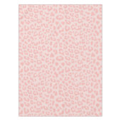 Bleke Blush roze luipaard afdrukken Tafelkleed (Voorkant)