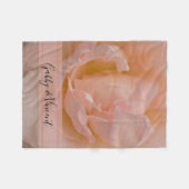 Bleke Blush Roze Rose Bloemen bruiloft Keepsake Fleece Deken (Voorkant (Horizontaal))