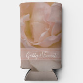 Bleke blush roze roze paars seltzer blikjeskoeler (Voorkant)