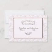 Bleke Bourgondische Abstracte bruiloft Save The Date (Voorkant)