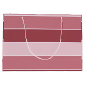 Bleke Bourgondische strepen Large Cadeautasje (Achterkant)