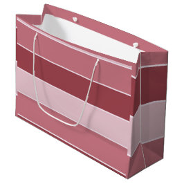 Bleke Bourgondische strepen Large Cadeautasje