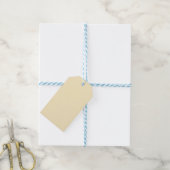 Bleke Buttercup Geel Effen Kleur Cadeaulabel (Met Touw)