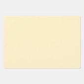 Bleke Buttercup Geel Effen Kleur Inpakpapier Vel (Voorkant 2)