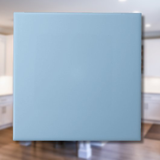 Bleke Cerulean Solid Color | Klassiek Elegant Tegeltje