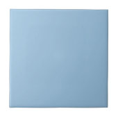 Bleke Cerulean Solid Color | Klassiek Elegant Tegeltje (Voorkant)
