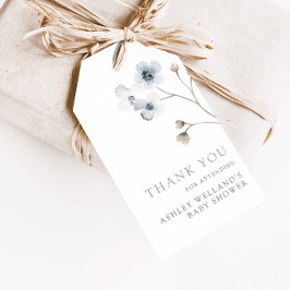 Bleke, eenvoudige Floral Baby shower-voordoormerk Cadeaulabel