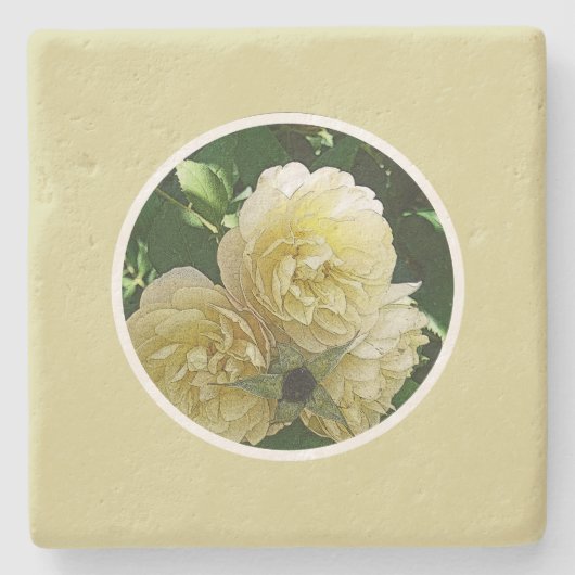 BLEKE GEEL/FOTOG. DIGITALE EFFECTEN STENEN ONDERZETTER (Voorkant)