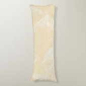 Bleke geel minimale geometrische inkttextuur lichaamskussen (Voorkant Verticaal)