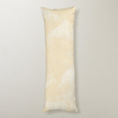 Bleke geel minimale geometrische inkttextuur lichaamskussen (Achterkant (Verticaal))