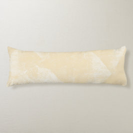 Bleke geel minimale geometrische inkttextuur lichaamskussen